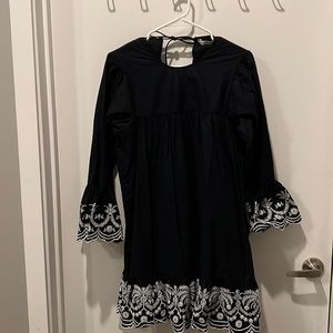 Embroidered mini dress